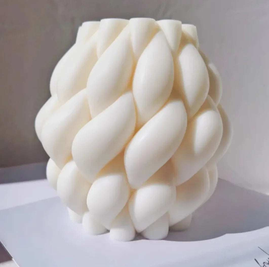 Geometric Twist Candle